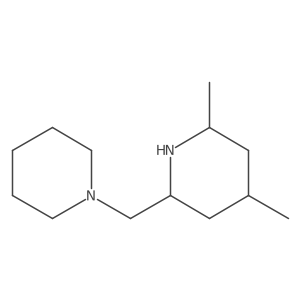 2,4-Dimethyl-6-[(piperidin-1-yl)methyl]piperidine结构式