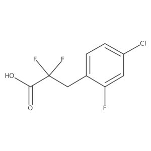 3-(4-Chloro-2-fluorophenyl)-2,2-difluoropropanoic acid Structure
