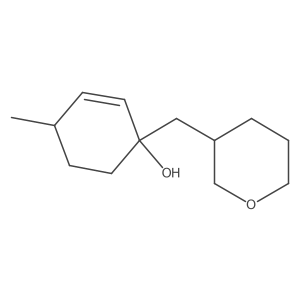 4-Methyl-1-[(oxan-3-yl)methyl]cyclohex-2-en-1-ol结构式