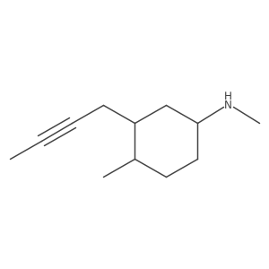 3-(but-2-yn-1-yl)-N,4-dimethylcyclohexan-1-amine Structure