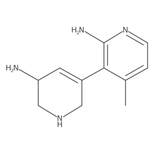 3-(5-Amino-1,2,5,6-tetrahydropyridin-3-yl)-4-methylpyridin-2-amine Structure