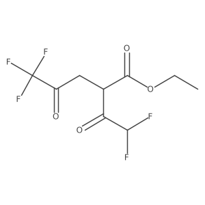 Ethyl 2-(2,2-difluoroacetyl)-5,5,5-trifluoro-4-oxopentanoate Structure