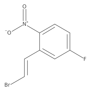 2-(2-Bromoethenyl)-4-fluoro-1-nitrobenzene结构式