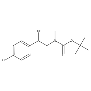 tert-butyl N-[2-(4-chlorophenyl)-2-hydroxyethyl]-N-methylcarbamate Structure