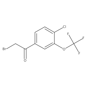 2-Bromo-1-[4-chloro-3-(trifluoromethoxy)phenyl]ethanone Structure