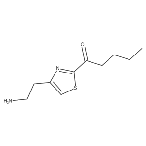 1-[4-(2-Aminoethyl)-1,3-thiazol-2-yl]pentan-1-one结构式