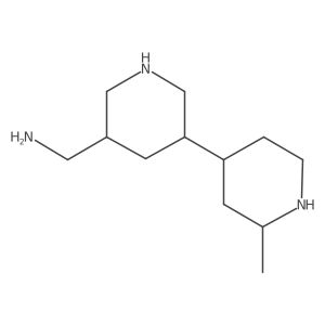 [5-(2-Methylpiperidin-4-yl)piperidin-3-yl]methanamine结构式