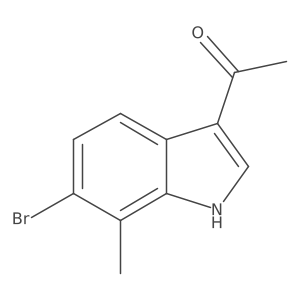 1-(6-Bromo-7-methyl-1H-indol-3-yl)ethan-1-one结构式