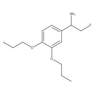 1-(3,4-Dipropoxyphenyl)-2-fluoroethan-1-amine结构式