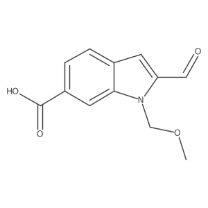 2-formyl-1-(methoxymethyl)-1H-indole-6-carboxylic acid Structure