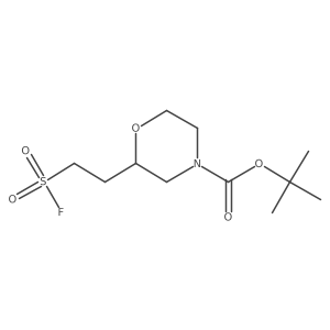 Tert-butyl 2-[2-(fluorosulfonyl)ethyl]morpholine-4-carboxylate Structure