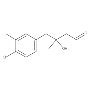 4-(4-Chloro-3-methylphenyl)-3-hydroxy-3-methylbutanal结构式
