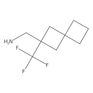 [2-(Trifluoromethyl)spiro[3.3]heptan-2-yl]methanamine结构式