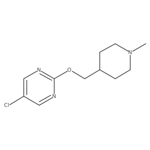 5-Chloro-2-[(1-methylpiperidin-4-yl)methoxy]pyrimidine结构式