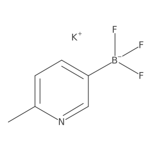 Potassium trifluoro(6-methylpyridin-3-yl)borate Structure