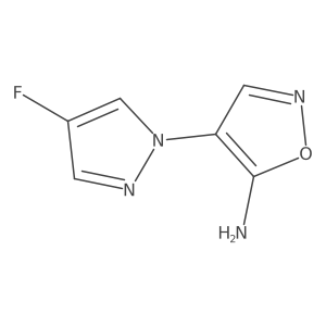 4-(4-Fluoro-1H-pyrazol-1-YL)isoxazol-5-amine结构式
