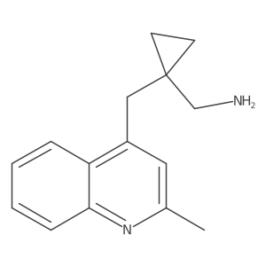 {1-[(2-Methylquinolin-4-yl)methyl]cyclopropyl}methanamine结构式