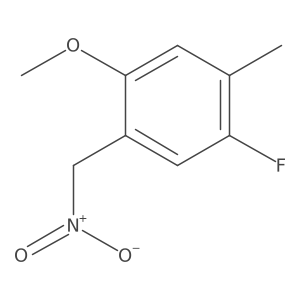 1-Fluoro-4-methoxy-2-methyl-5-(nitromethyl)benzene结构式