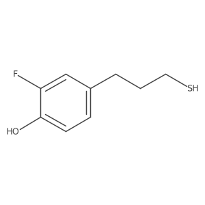 2-Fluoro-4-(3-sulfanylpropyl)phenol Structure