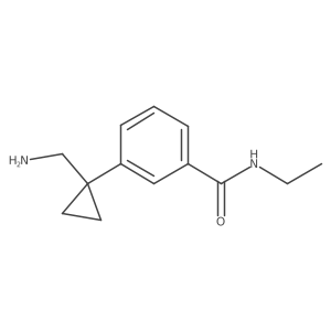 3-[1-(aminomethyl)cyclopropyl]-N-ethylbenzamide结构式