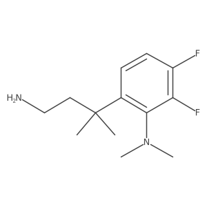 6-(4-amino-2-methylbutan-2-yl)-2,3-difluoro-N,N-dimethylaniline Structure