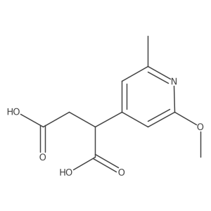 2-(2-Methoxy-6-methylpyridin-4-yl)butanedioic acid Structure