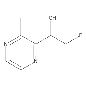 2-Fluoro-1-(3-methylpyrazin-2-yl)ethan-1-ol结构式