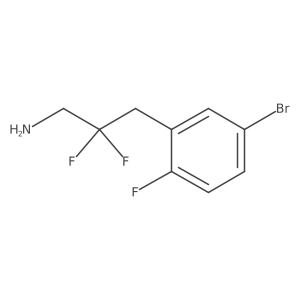 3-(5-Bromo-2-fluorophenyl)-2,2-difluoropropan-1-amine Structure