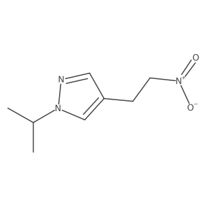 4-(2-nitroethyl)-1-(propan-2-yl)-1H-pyrazole结构式