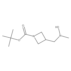 Tert-butyl 3-{[hydroxy(methyl)amino]methyl}azetidine-1-carboxylate结构式