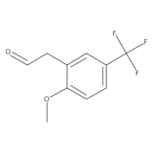 2-[2-Methoxy-5-(trifluoromethyl)phenyl]acetaldehyde结构式