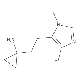 1-[2-(4-chloro-1-methyl-1H-imidazol-5-yl)ethyl]cyclopropan-1-amine Structure