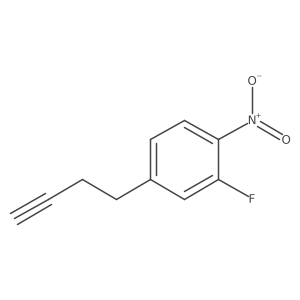 4-(But-3-yn-1-yl)-2-fluoro-1-nitrobenzene结构式
