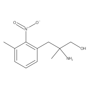 2-Amino-2-methyl-3-(3-methyl-2-nitrophenyl)propan-1-ol结构式
