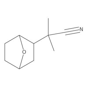 2-Methyl-2-{7-oxabicyclo[2.2.1]heptan-2-yl}propanenitrile结构式
