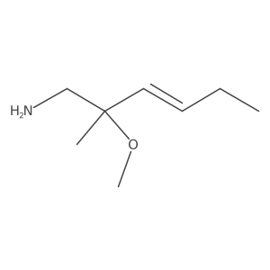 2-Methoxy-2-methylhex-3-en-1-amine Structure