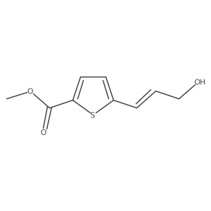 Methyl 5-(3-hydroxyprop-1-en-1-yl)thiophene-2-carboxylate结构式