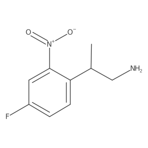 (2R)-2-(4-Fluoro-2-nitrophenyl)propan-1-amine结构式