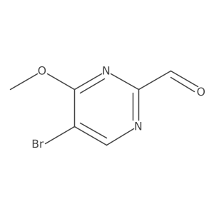 5-Bromo-4-methoxypyrimidine-2-carbaldehyde Structure
