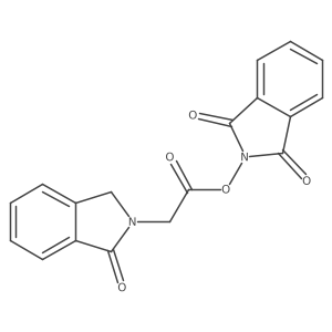 1,3-dioxo-2,3-dihydro-1H-isoindol-2-yl 2-(1-oxo-2,3-dihydro-1H-isoindol-2-yl)acetate结构式