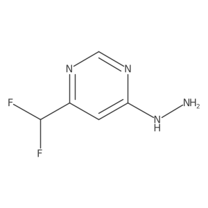 4-(Difluoromethyl)-6-hydrazinylpyrimidine结构式
