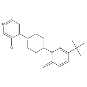 6-Tert-butyl-2-[1-(3-chloropyridin-4-yl)piperidin-4-yl]-2,3-dihydropyridazin-3-one Structure