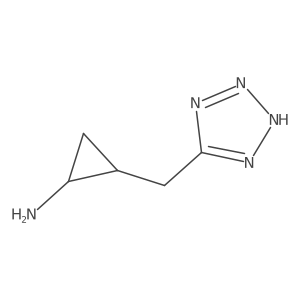 Cyclopropanamine, 2-(2H-tetrazol-5-ylmethyl)- Structure