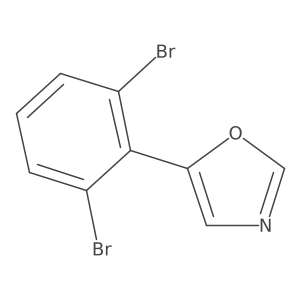 5-(2,6-Dibromophenyl)oxazole结构式