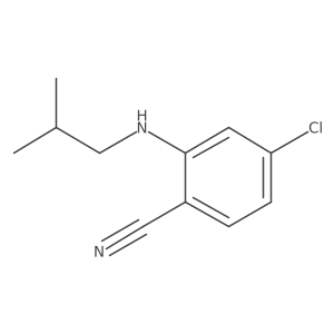 4-Chloro-2-[(2-methylpropyl)amino]benzonitrile结构式