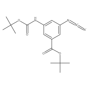 Tert-butyl 3-azido-5-{[(tert-butoxy)carbonyl]amino}benzoate结构式