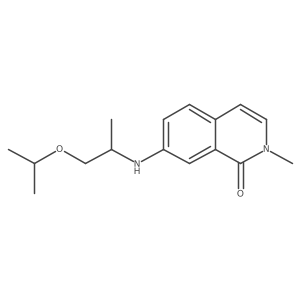 7-((1-Isopropoxypropan-2-yl)amino)-2-methylisoquinolin-1(2H)-one Structure