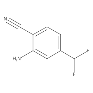 2-Amino-4-(difluoromethyl)benzonitrile Structure