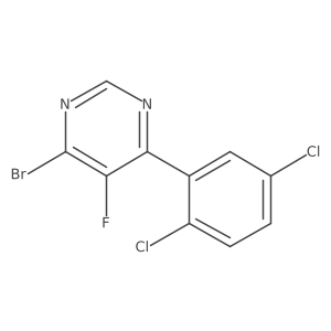 4-Bromo-6-(2,5-dichlorophenyl)-5-fluoropyrimidine结构式
