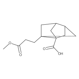 5-(3-Methoxy-3-oxopropyl)tricyclo[3.3.0.0,3,7]octane-1-carboxylic acid Structure